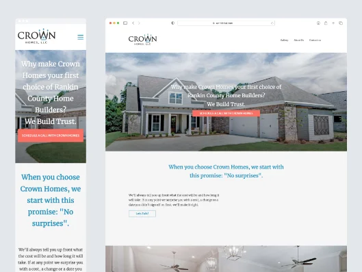 Crown Homes Website